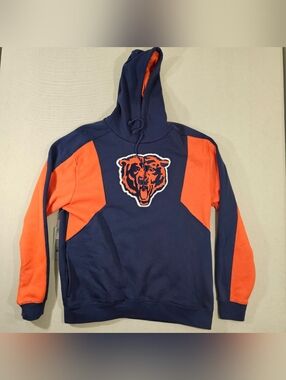 Chicago Bears Navy & Orange Pullover Hoodie